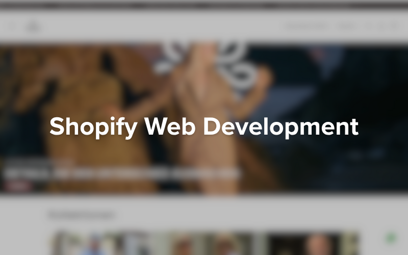 Screenshot of Shopify storefront with custom theme