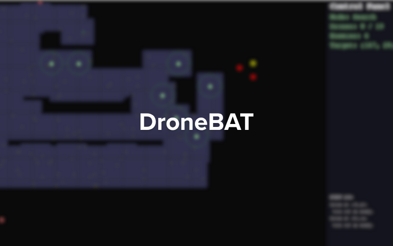 Visual of DroneBAT simulation framework