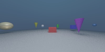 Global illumination and color bleeding example